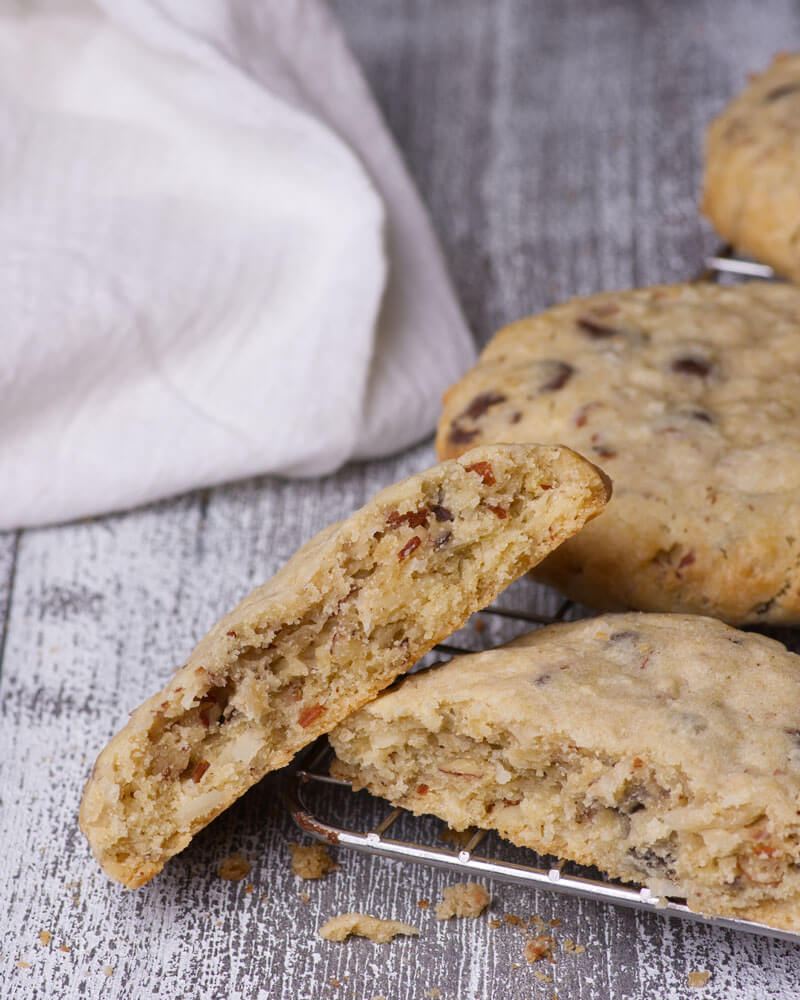 Chocolate Coconut Almond Cookies
