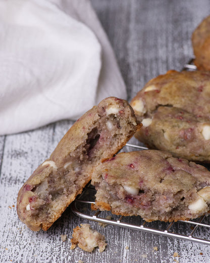 Raspberry White Chocolate Cookies